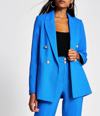 How To Wear This Year's Beautiful Bright Blue blazer